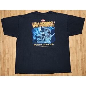 Harley Davidson Shirt Men's Size XL Black Outer Banks North Carolina Pirate Ship